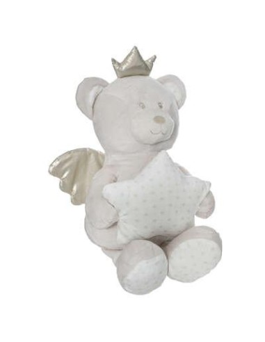 peluche ourson  + etoile beige