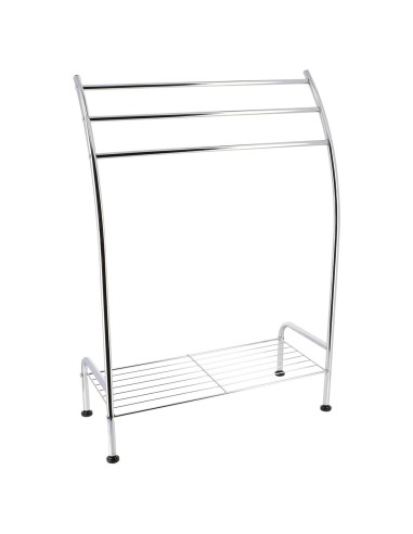 9615102 - porte serviettes 1 etagere 3 barres - chrome
