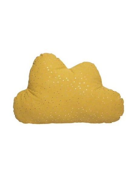 174198d - coussin forme oya nuage ocre