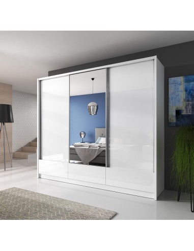 armoire aria 250 blanc / blanc