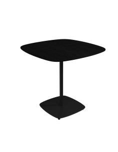 table carree ovalny -noir- 70x70x75cm