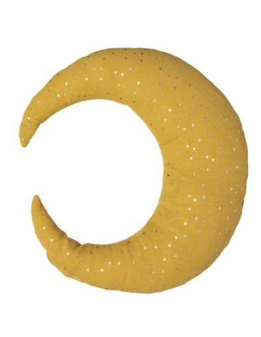 174200d - coussin forme oya lune ocre