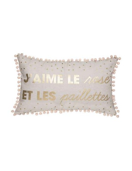 174202a - coussin rect rose dore 30x50
