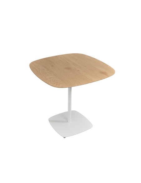 table carree ovalny -noir- 80x80x75cm