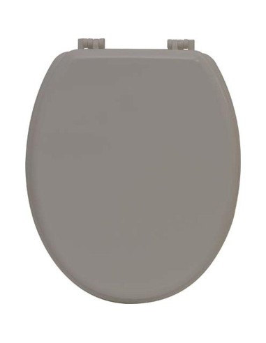 4101165 - abattant wc mdf 18 pouces attaches plastiques - taupe