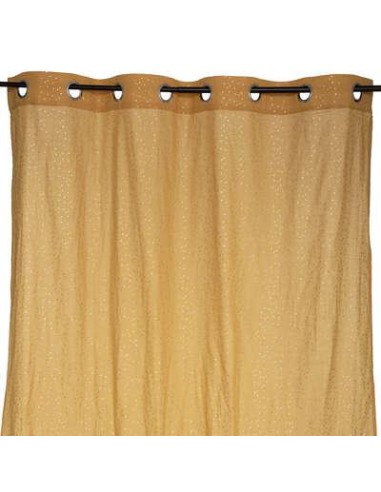 voilage berlingot 140x250 ocre