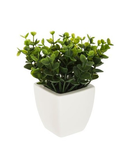 155637 - herbe pot crmq oko blc h15 L. 16 x P. 15 x H. 16 cm