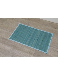 tapis bambou 50x80 cm - bleu