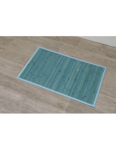 tapis bambou 50x80 cm - bleu