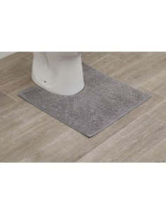 7601180 - tapis contour wc polyester 45x50 cm - gris