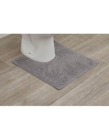 7601180 - tapis contour wc polyester 45x50 cm - gris