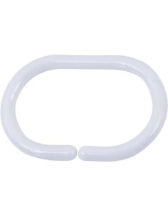2200100 - set de 12 anneaux de douche pp - blanc