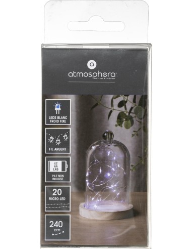 155585 - guirlande 20 micro led argent b