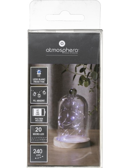 155585 - guirlande 20 micro led argent b