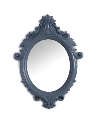 paco01mr126-miroir ovale gris