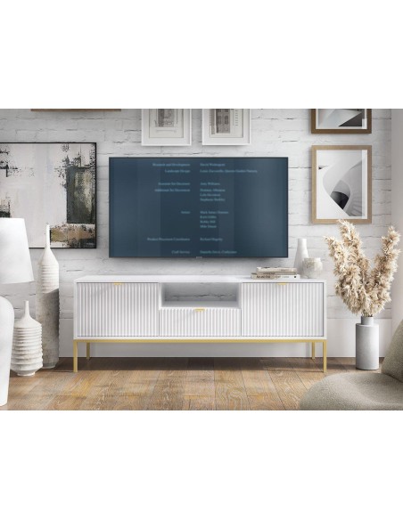 meuble tv nova  blanc