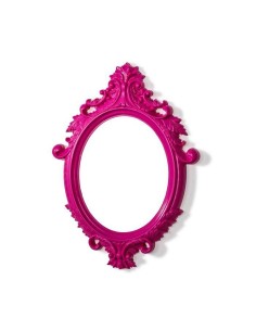 paco01mr142-miroir ovale rose
