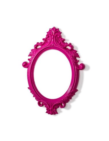 paco01mr142-miroir ovale rose