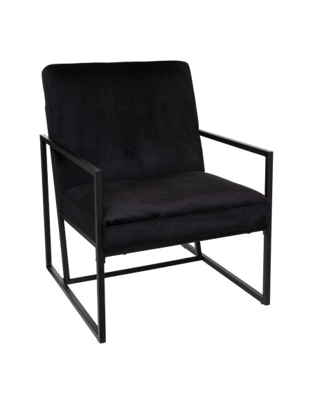 166758 - fauteuil vel noir contemp