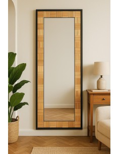 3828-130-pm miroir mara - 77*157*3.8 - bois massif