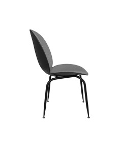 chaise beetle / scaraba velours vert fonce  - 52x55x87cm