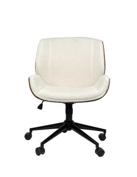 chaise bureau ducasse - creme - 58x62x95cm