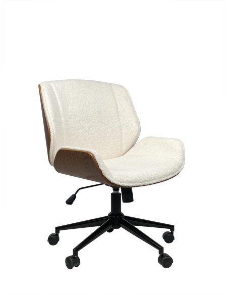 chaise bureau ducasse - noir - 58x62x95cm