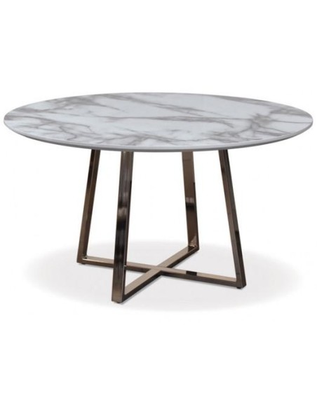 013726/013726b-table basse franck fa&ccedil:on marbre chrom&eacute: