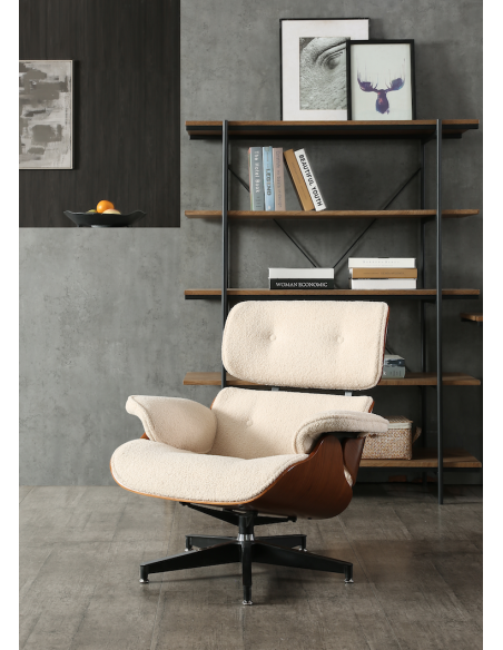 chaise bureau reynolds - creme - 86x88x76cm