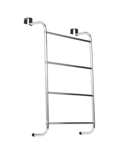 9621102 - porte serviettes metal sur porte 4 barres - chrome