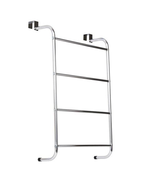 9621102 - porte serviettes metal sur porte 4 barres - chrome