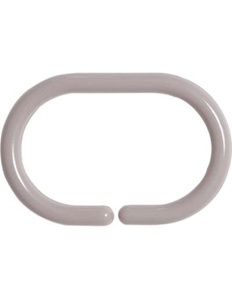 2200165 - set de 12 anneaux de douche pp - taupe