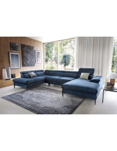 canape convertible u droit blues  / terra06