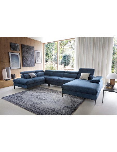 canape convertible u droit blues  / terra06