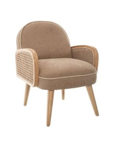 158803b-fauteuil cannage enfant taupe