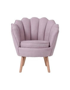 437967-throne fauteuil en suedine rose 63x64xh90cm