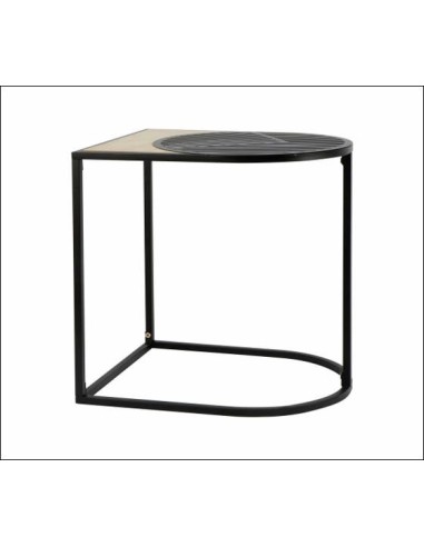 414418 - zoe table d'appoint metal l. 38 x p.30 x h. 42 cm noir