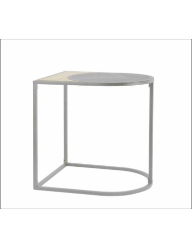414425 - zoe table d'appoint metal l. 38 x p.30 x h. 42 cm gris