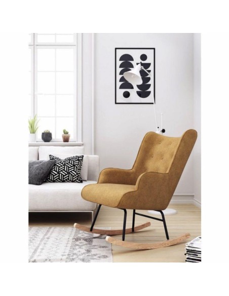 432696-fauteuil a bascule h92x100x68cm safran