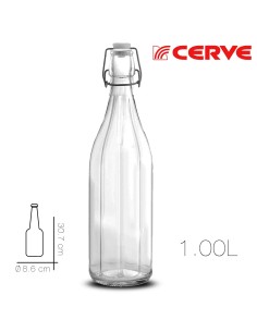 bouteille milly 1 litro diam 8.6 x h30.7 cm