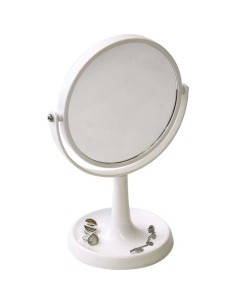 8521100 - miroir base vide poche abs 1 face normal/1 face grossissante x3 - blan