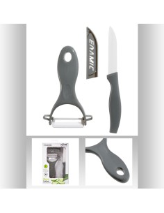 146629 - lot couteau+epluch cera zirco