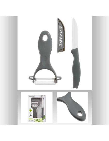 146629 - lot couteau+epluch cera zirco