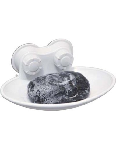 9709100 - porte savon pp sur ventouses - blanc