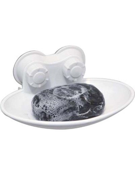 9709100 - porte savon pp sur ventouses - blanc