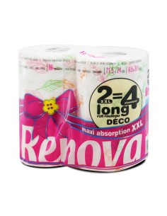67147 - papier essuie-tout renova maxi absorbant xxl x2