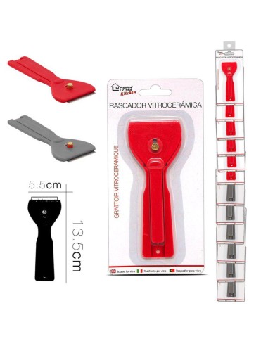 15853 - racloir vitroceramique 5.5 x 13.5 cm