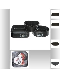 135276 - moule demontable ass x3 L. 26 x P. 26 x H. 6,8 cm