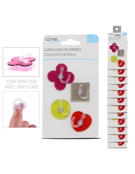 13518-crochet plastique  x4 3 cm