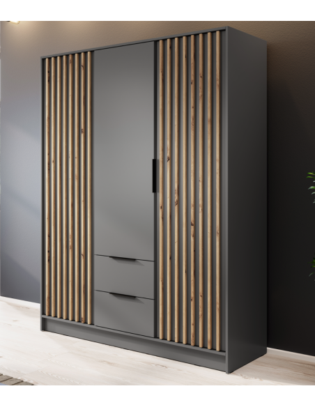 armoire nelly 3d gris